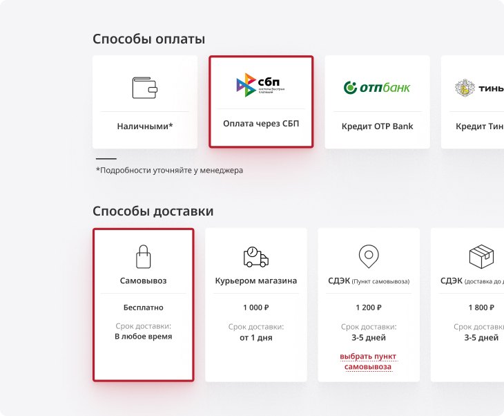 Twigo — способы оплаты и доставки