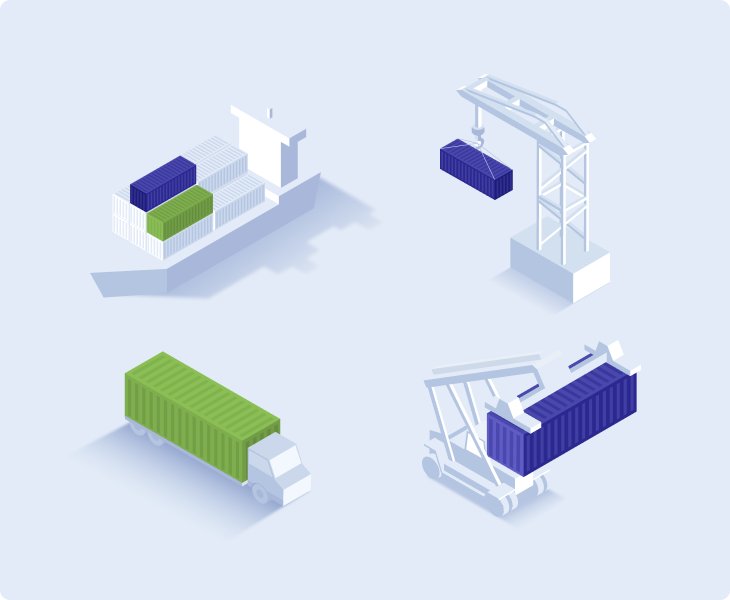 Logoper — изометрические иллюстрации