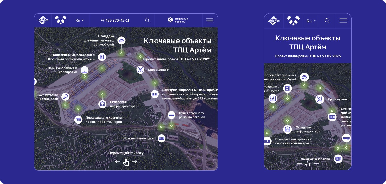 Logoper — карта ключевых объектов
